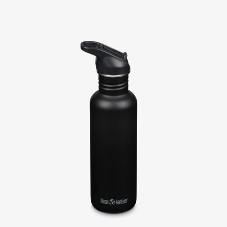 Klean Kanteen  Drinkfles Classic met flip/sportdop, 800ml Black 