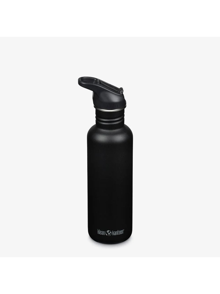 Klean Kanteen Drinkfles Classic met flip/sportdop, 800ml Black 1011193 drinkflessen en thermosflessen online bestellen bij Kathmandu Outdoor & Travel