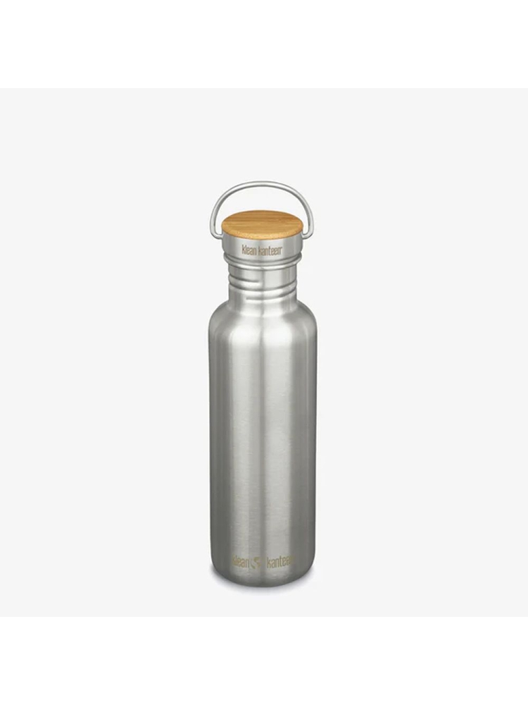 Klean Kanteen Drinkfles Reflect met bamboedop, 800ml Brushed Stainless 1008541 drinkflessen en thermosflessen online bestellen bij Kathmandu Outdoor & Travel
