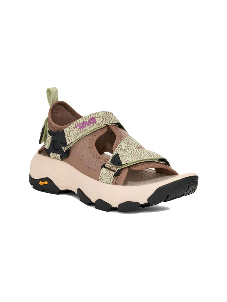 Teva Grandview Max Sandal Women's Caribou/ Seedling 1166230-CDLN sandalen online bestellen bij Kathmandu Outdoor & Travel