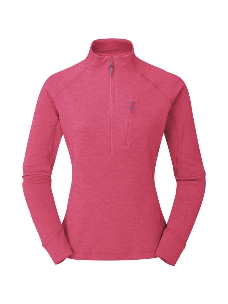 Rab Nexus Pull On Women's Watermelon QFF-75-WTM fleeces en truien online bestellen bij Kathmandu Outdoor & Travel