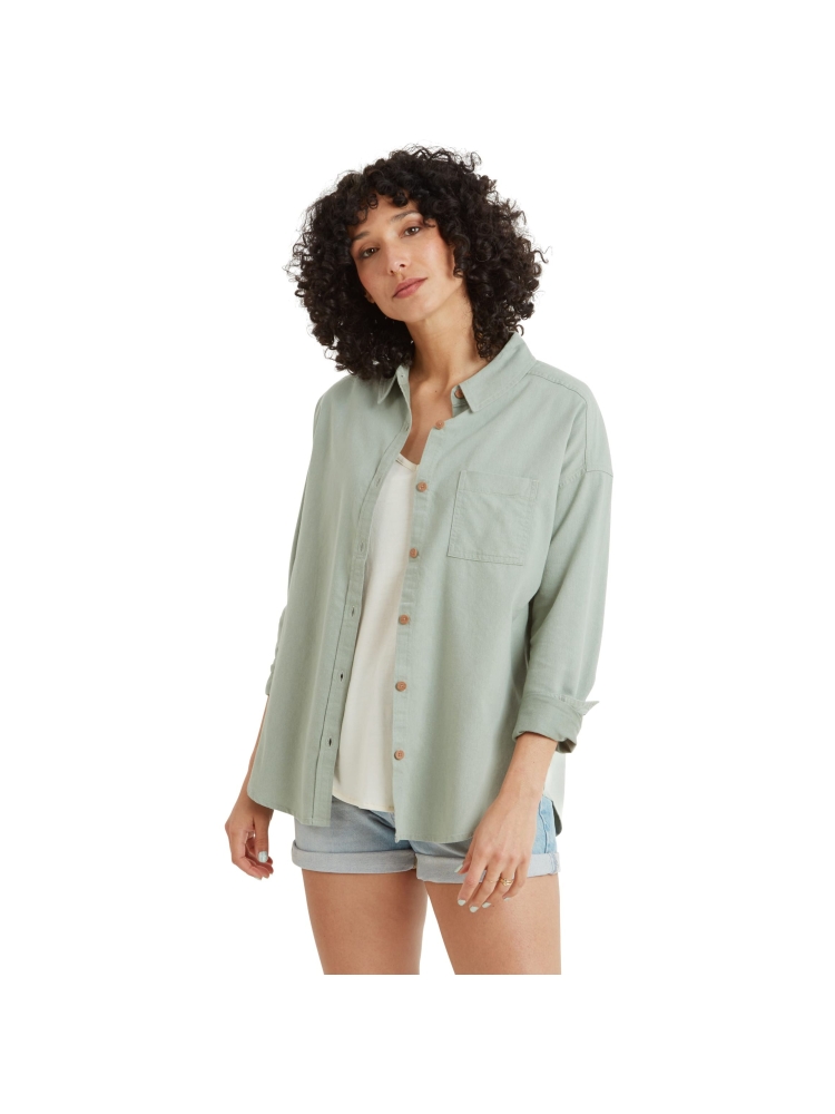 Sherpa Adventure Gear Palmo L/S Shirt Women's Celery SW22037-830 shirts en tops online bestellen bij Kathmandu Outdoor & Travel