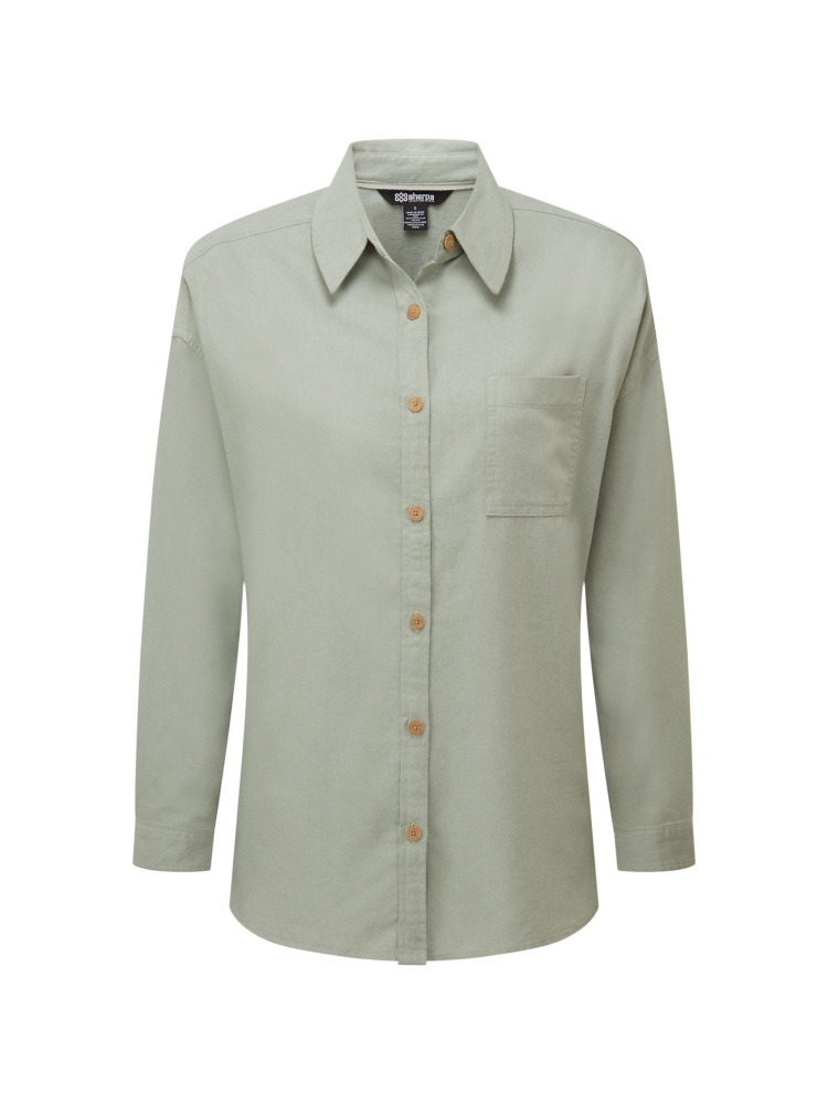 Sherpa Adventure Gear Palmo L/S Shirt Women's Celery SW22037-830 shirts en tops online bestellen bij Kathmandu Outdoor & Travel