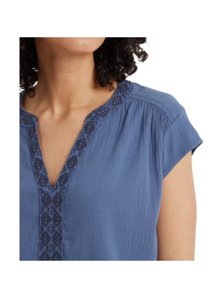 Sherpa Adventure Gear Hara Cap Sleeve Top Women's Seaport Blue SW20019-738 shirts en tops online bestellen bij Kathmandu Outdoor & Travel