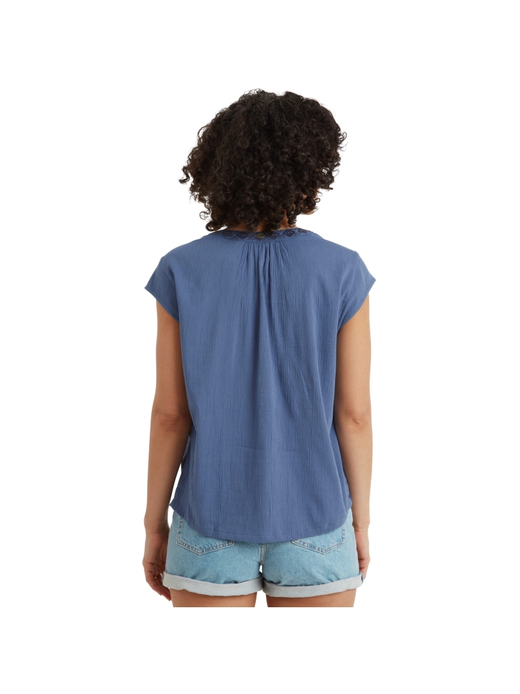 Sherpa Adventure Gear Hara Cap Sleeve Top Women's Seaport Blue SW20019-738 shirts en tops online bestellen bij Kathmandu Outdoor & Travel