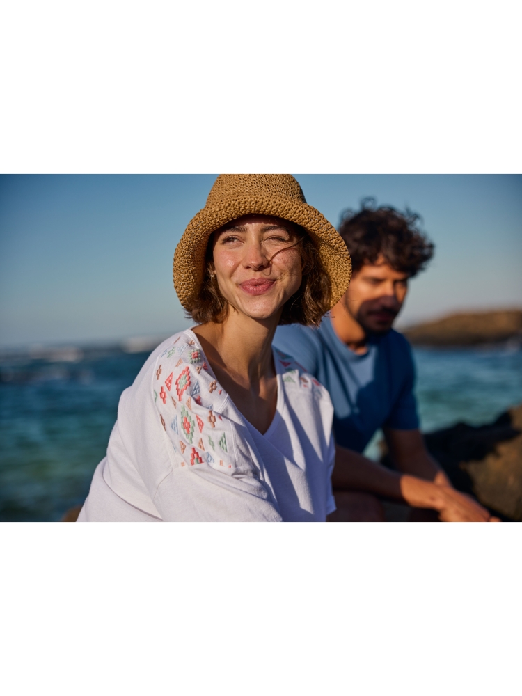 Sherpa Adventure Gear Kalindi Top Women's Katha White SW21037-102 shirts en tops online bestellen bij Kathmandu Outdoor & Travel