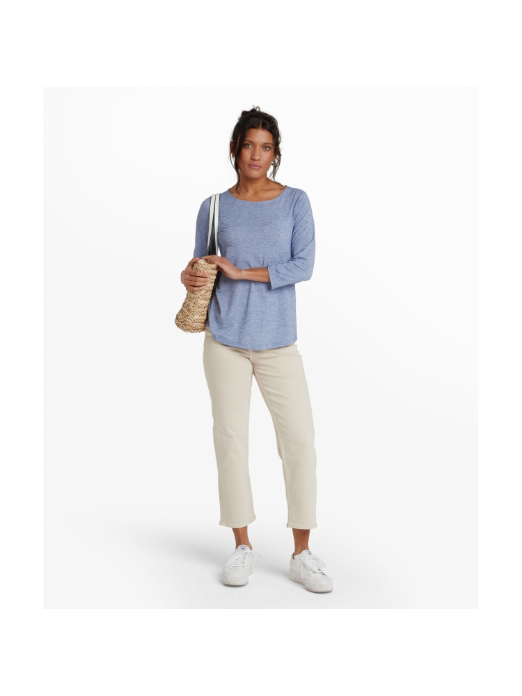 Sherpa Adventure Gear Asha 3/4 Sleeve Top Women's Seaport Blue SW3105-738 shirts en tops online bestellen bij Kathmandu Outdoor & Travel