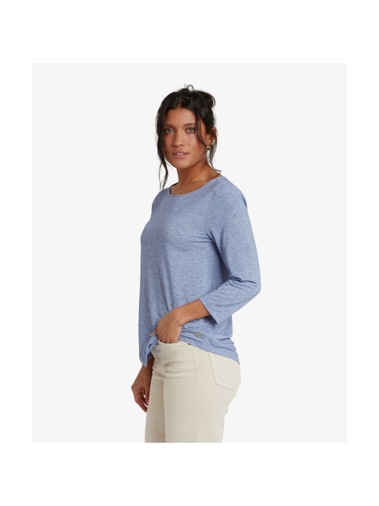 Sherpa Adventure Gear Asha 3/4 Sleeve Top Women's Seaport Blue SW3105-738 shirts en tops online bestellen bij Kathmandu Outdoor & Travel