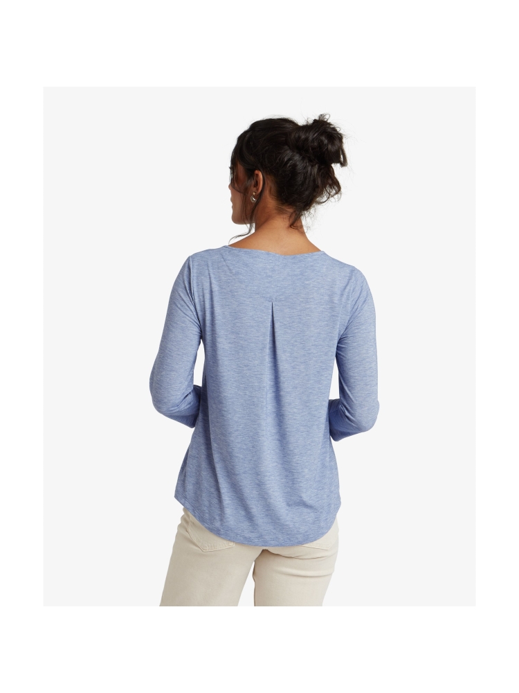 Sherpa Adventure Gear Asha 3/4 Sleeve Top Women's Seaport Blue SW3105-738 shirts en tops online bestellen bij Kathmandu Outdoor & Travel