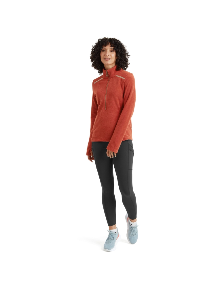 Sherpa Adventure Gear Rolpa Eco Pullover Zip Women's Rust SW26050-444 fleeces en truien online bestellen bij Kathmandu Outdoor & Travel