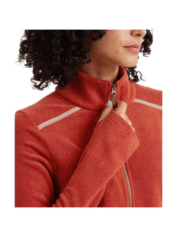 Sherpa Adventure Gear Rolpa Eco Pullover Zip Women's Rust SW26050-444 fleeces en truien online bestellen bij Kathmandu Outdoor & Travel