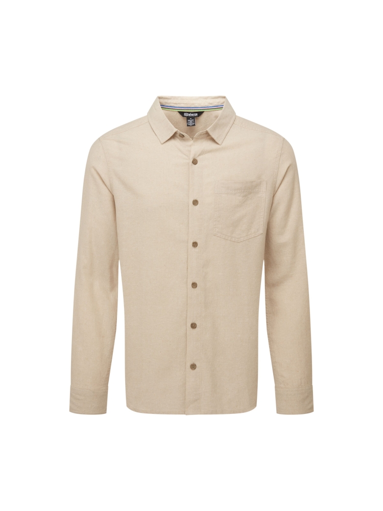 Sherpa Adventure Gear Daha LS Shirt Bardiya Sand SM12042-118 shirts en tops online bestellen bij Kathmandu Outdoor & Travel