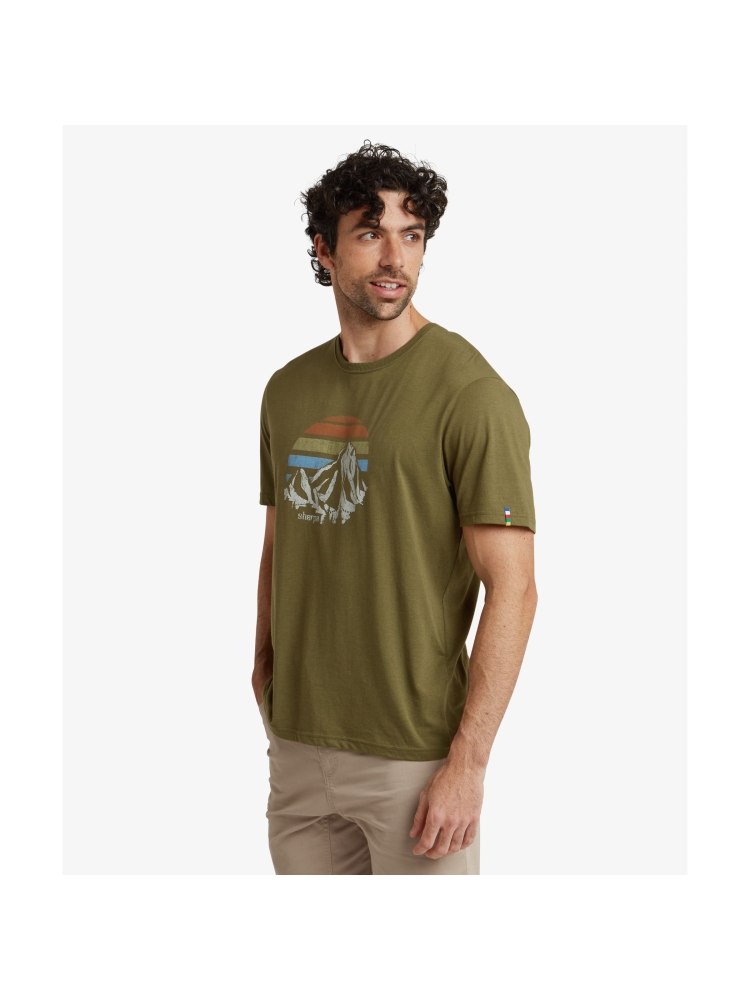 Sherpa Adventure Gear Bali Retro Sunset Tee Moss SM11065-831 shirts en tops online bestellen bij Kathmandu Outdoor & Travel
