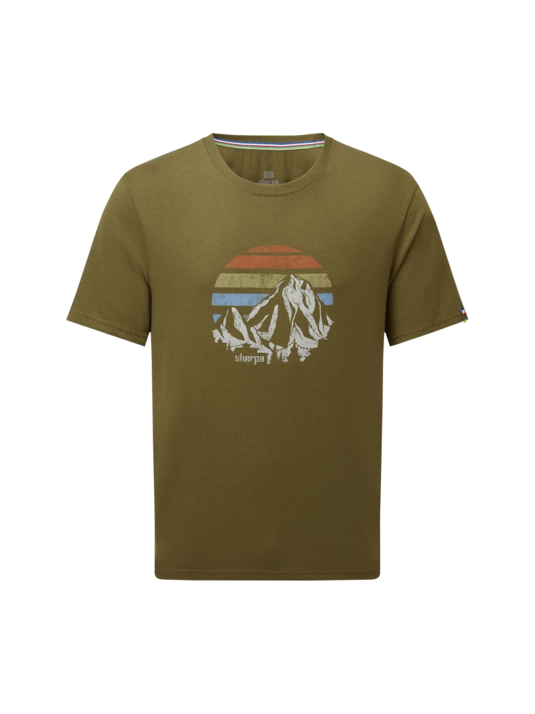 Sherpa Adventure Gear Bali Retro Sunset Tee Moss SM11065-831 shirts en tops online bestellen bij Kathmandu Outdoor & Travel