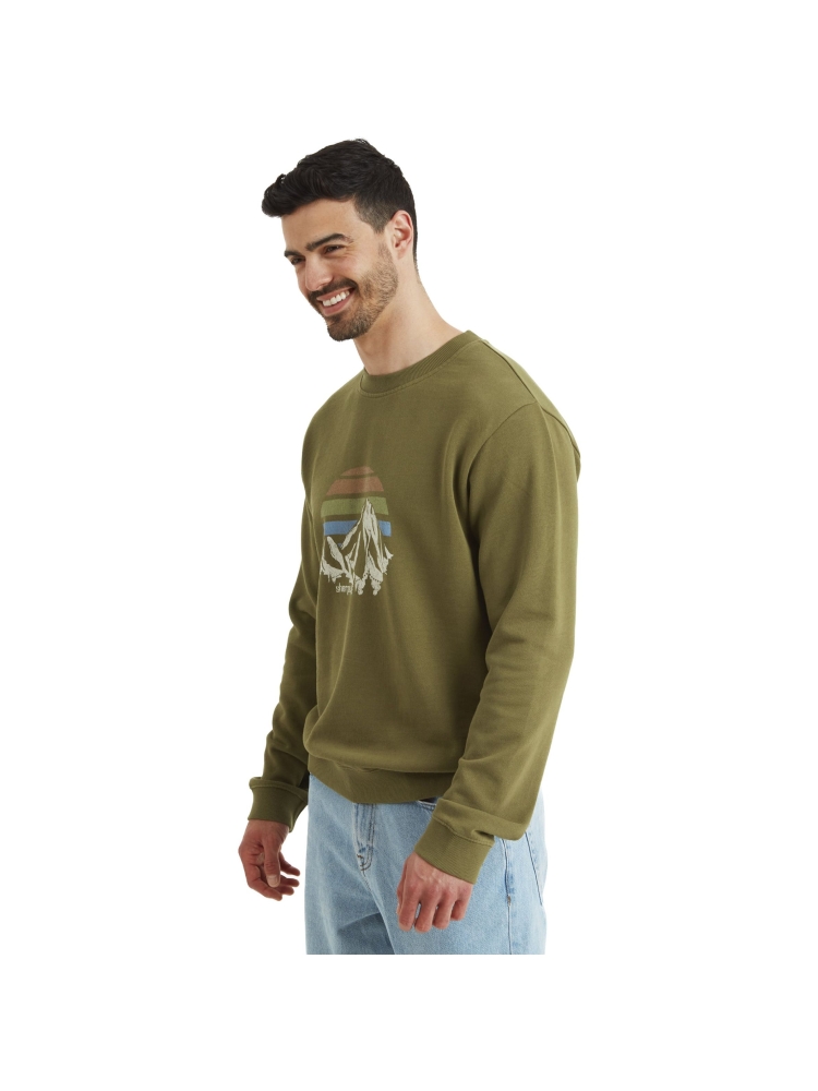 Sherpa Adventure Gear Pokhara Sunset Crew Moss SU50006-831 fleeces en truien online bestellen bij Kathmandu Outdoor & Travel