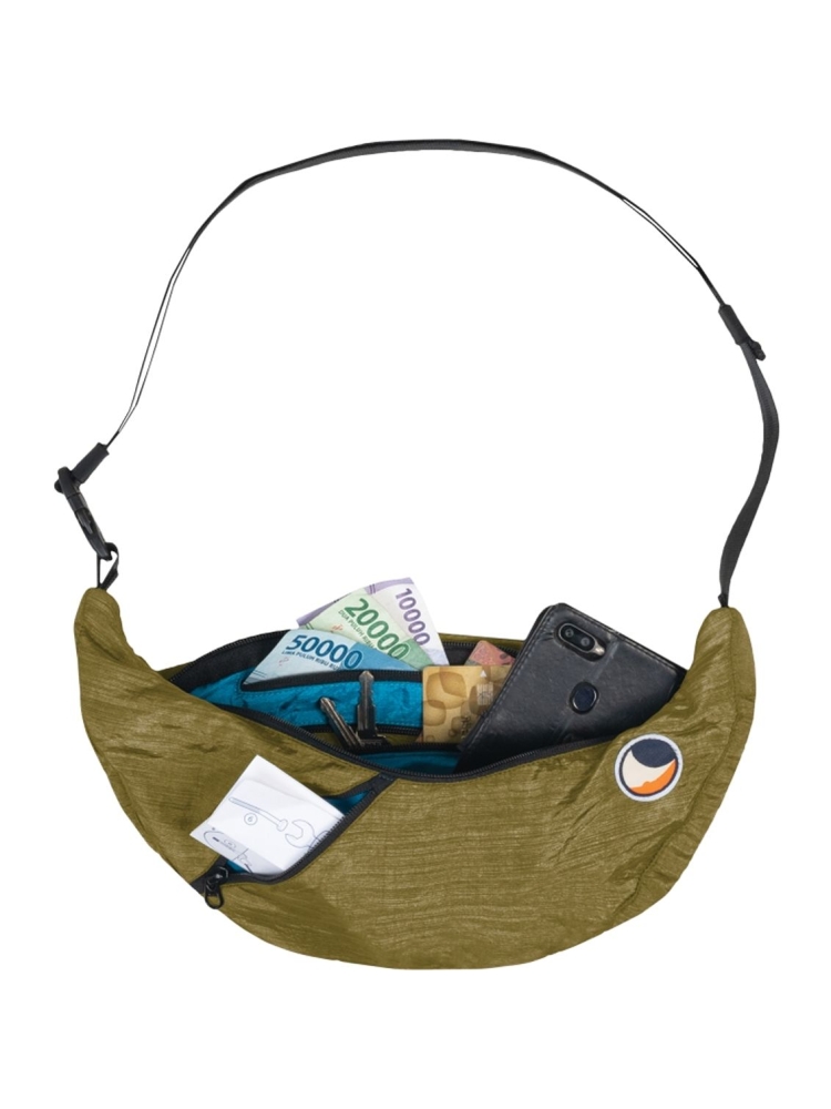 Ticket to the Moon Ticket to the Moon Upcycled Sling Bag TMSLBPR43 tassen Ticket to the Moon Upcycled Sling Bag Olive Brown TMSLBPR43 tassen online bestellen bij Kathmandu Outdoor & Travel