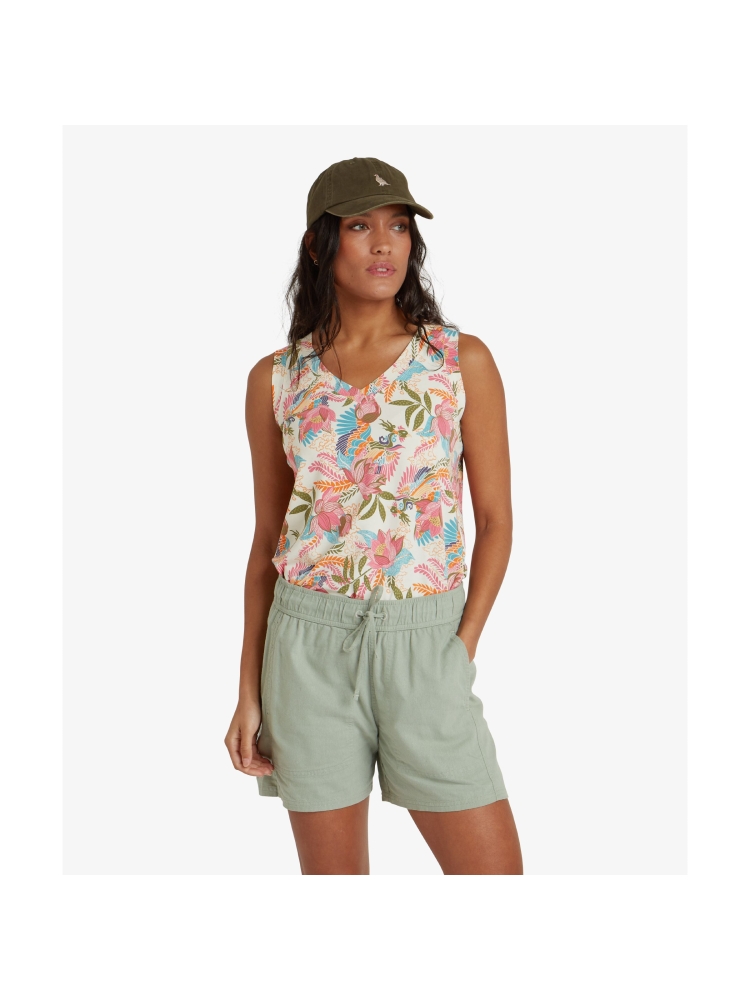 Sherpa Adventure Gear Neha V-Neck Tank Women's Rosie Peacock SW20013-458 shirts en tops online bestellen bij Kathmandu Outdoor & Travel