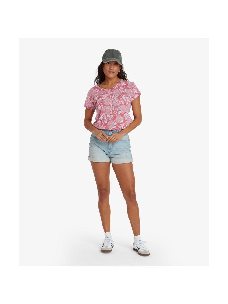 Sherpa Adventure Gear Neha V-Neck Tee Women's Rosie Bhodi Leaf SW21019-462 shirts en tops online bestellen bij Kathmandu Outdoor & Travel
