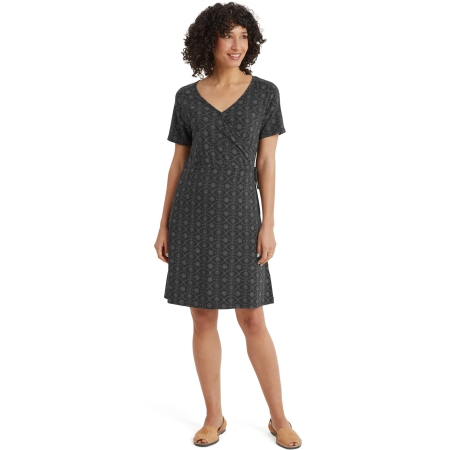Sherpa Adventure Gear  Neha Faux Wrap Dress Women's Black Sublime