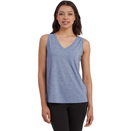 Sherpa Adventure Gear  Asha V-Neck Tank Women's Seaport Blue