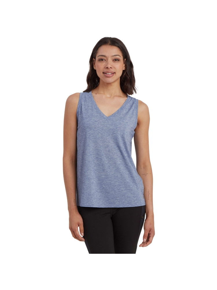 Sherpa Adventure Gear Asha V-Neck Tank Women's Seaport Blue SW20022-738 shirts en tops online bestellen bij Kathmandu Outdoor & Travel