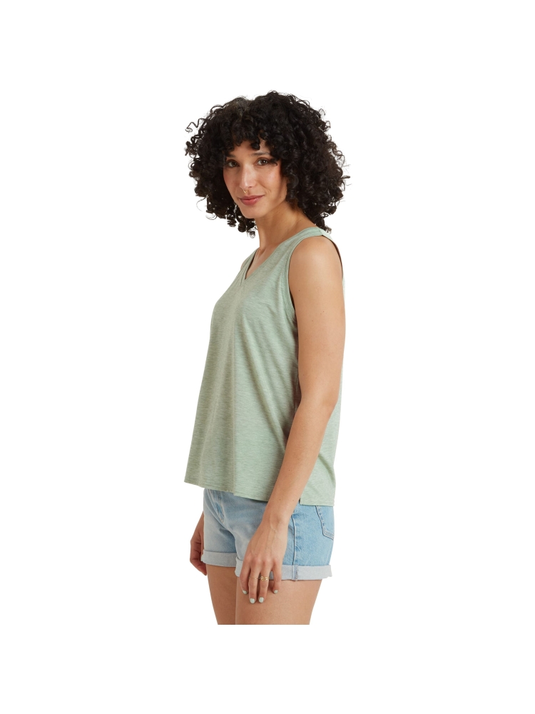 Sherpa Adventure Gear Asha V-Neck Tank Women's Thyme SW20022-804 shirts en tops online bestellen bij Kathmandu Outdoor & Travel