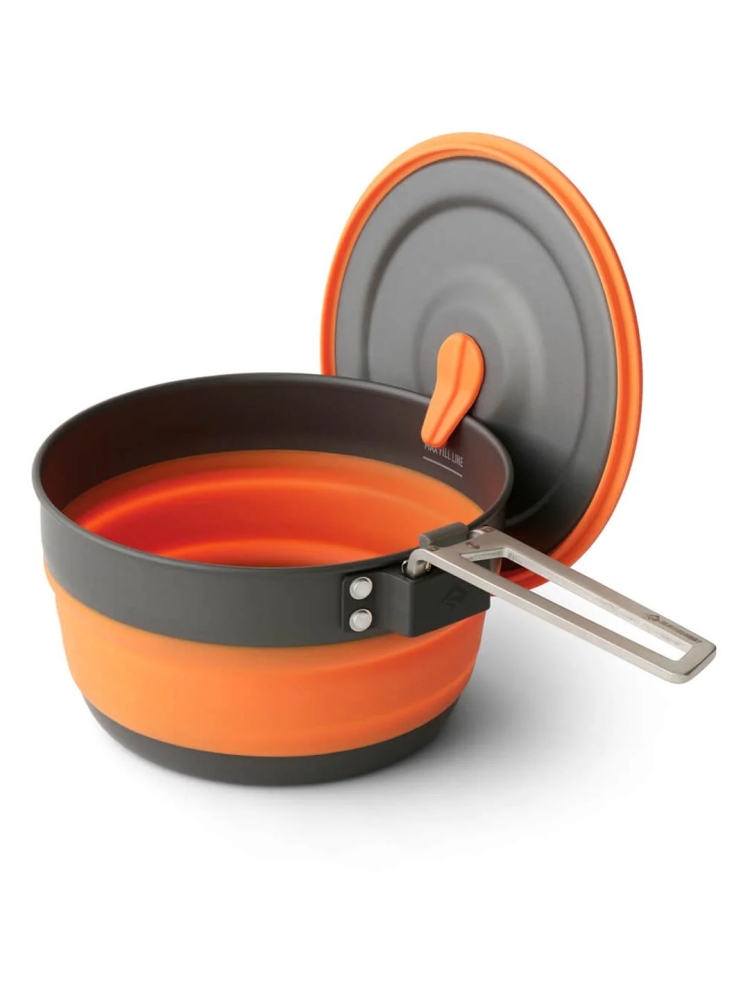 Sea to Summit Sea to Summit Frontier UL Collapsible Pot - 1L ACK025021-380603 koken Sea to Summit Frontier UL Collapsible Pot - 1L Puffin's Bill Orange ACK025021-380603 koken online bestellen bij Kathmandu Outdoor & Travel