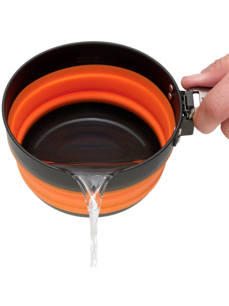 Sea to Summit Sea to Summit Frontier UL Collapsible Pot - 1L ACK025021-380603 koken Sea to Summit Frontier UL Collapsible Pot - 1L Puffin's Bill Orange ACK025021-380603 koken online bestellen bij Kathmandu Outdoor & Travel