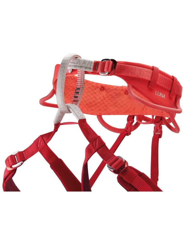 Petzl Luna XS Coral Red C035CA00 klimgordels online bestellen bij Kathmandu Outdoor & Travel