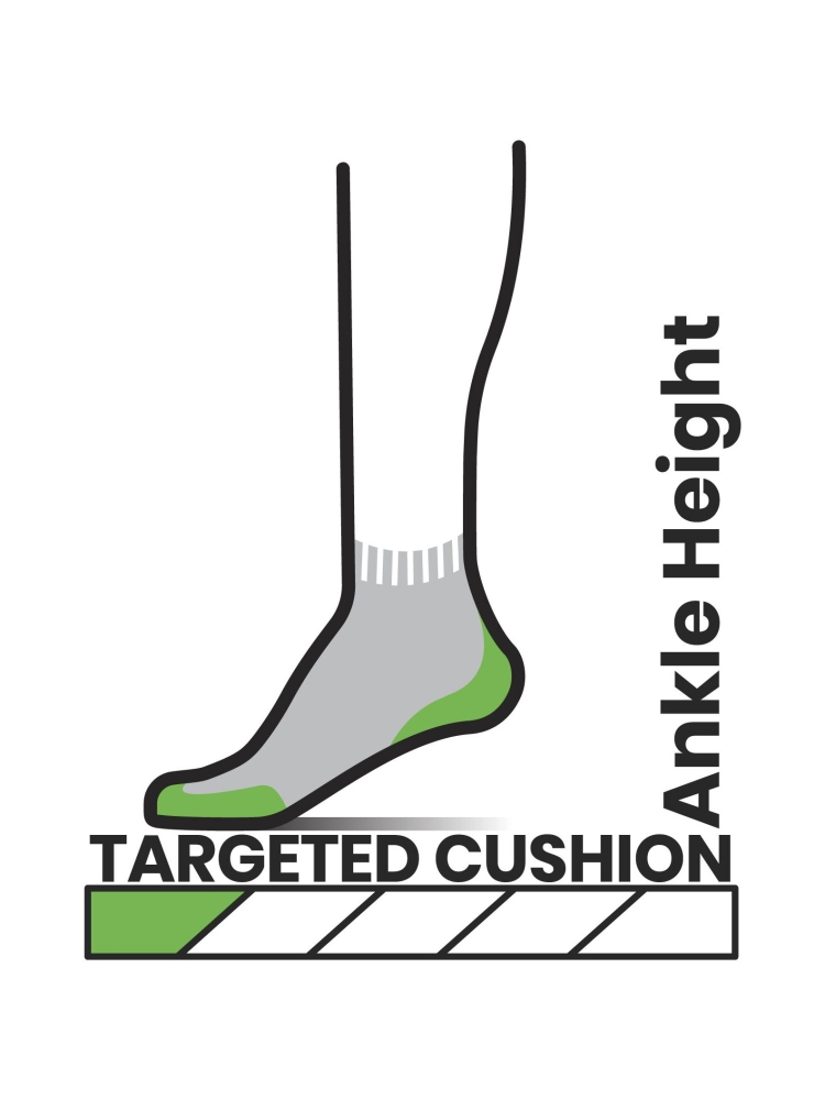 Smartwool Hike Targeted Cushion Ankle Sock Hike Women's Medium Gray SW0024970521 sokken online bestellen bij Kathmandu Outdoor & Travel