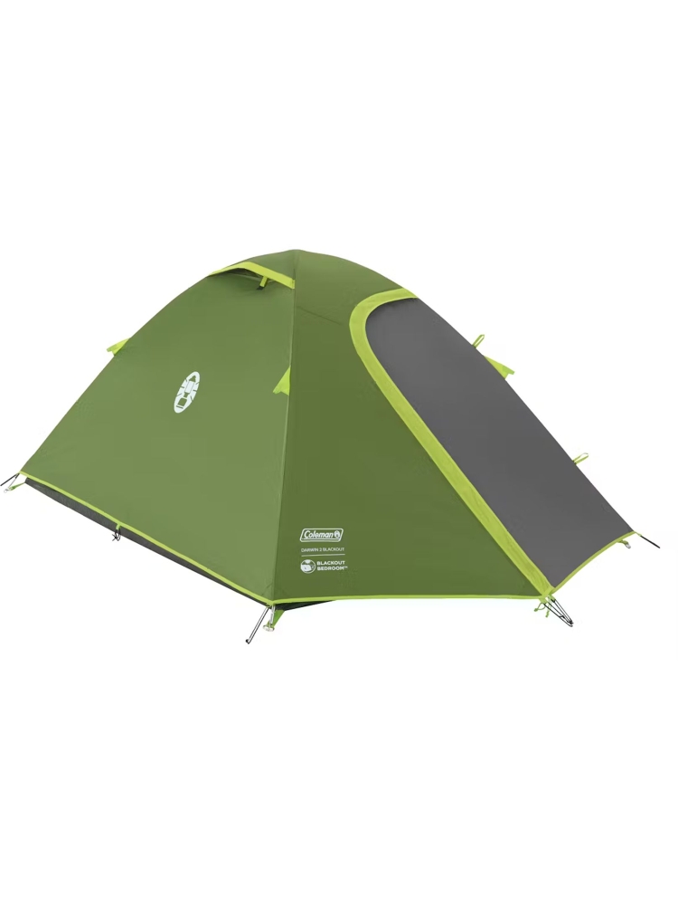 Coleman Darwin 2 BlackOut Groen 2209446 tenten online bestellen bij Kathmandu Outdoor & Travel