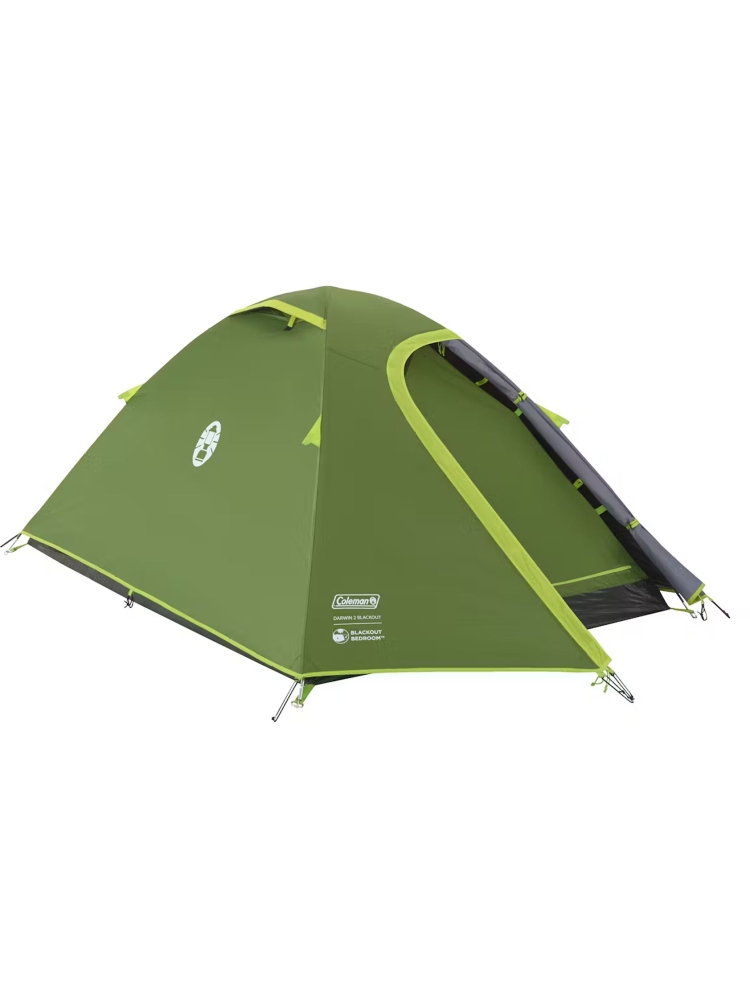 Coleman Darwin 2 BlackOut Groen 2209446 tenten online bestellen bij Kathmandu Outdoor & Travel