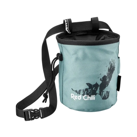 Red Chili  Chalk Bag Beta  Mineral Blue
