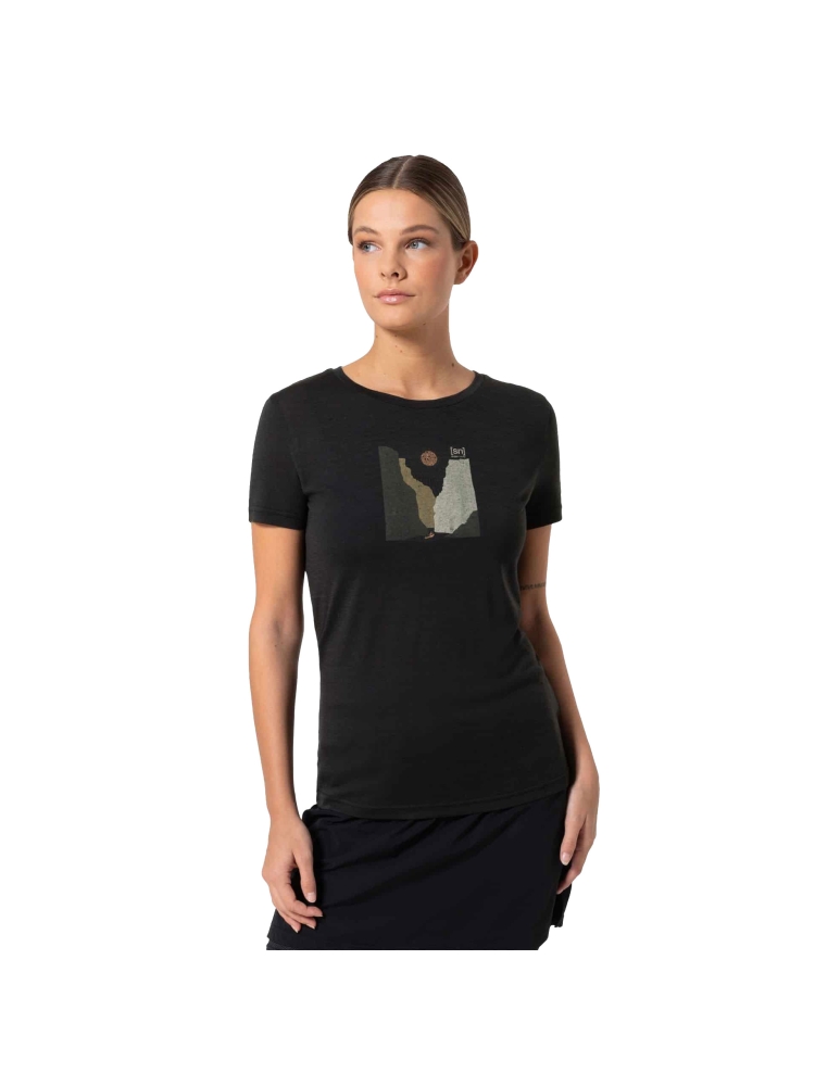 Super Natural Super Natural Rio Grande Tee Women's SNWP03182-X48 shirts en tops Super Natural Rio Grande Tee Women's Jet Black/Various SNWP03182-X48 shirts en tops online bestellen bij Kathmandu Outdoor & Travel