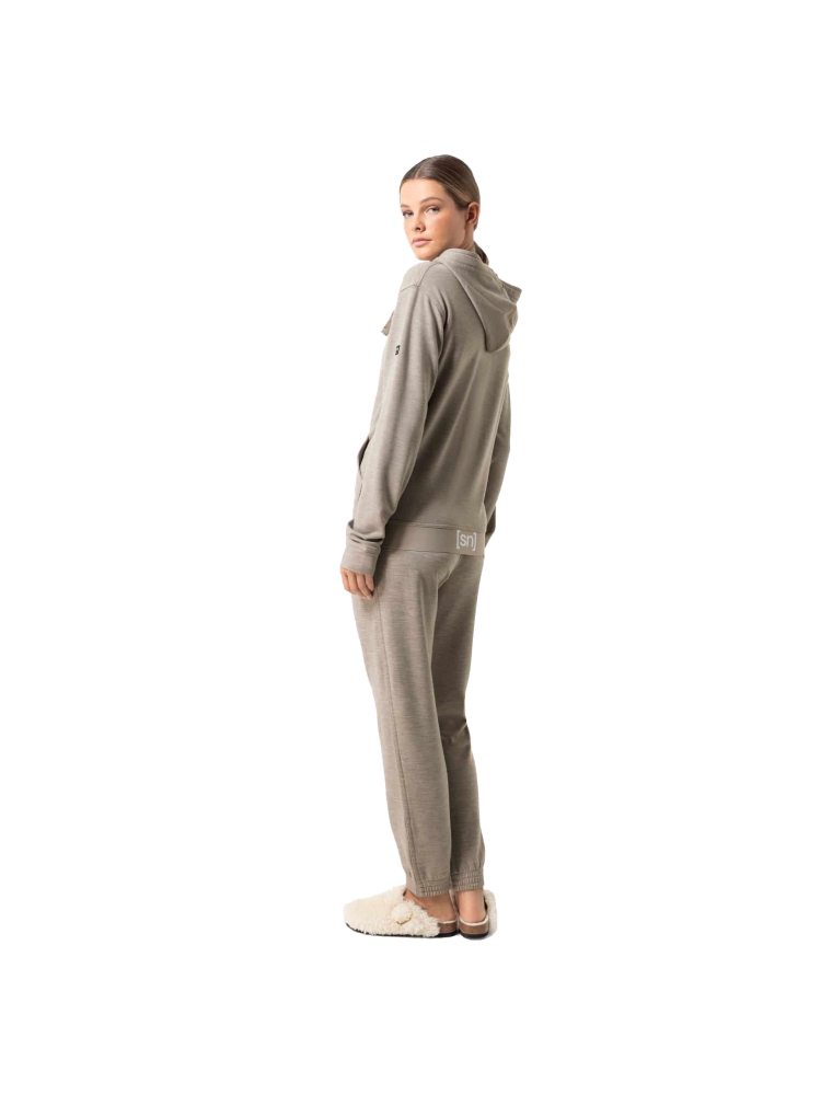 Super Natural Solution Hoodie Women's Vintage Khaki Melange SNW020890-289 fleeces en truien online bestellen bij Kathmandu Outdoor & Travel