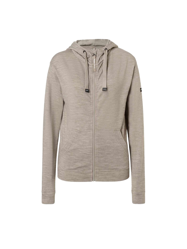 Super Natural Solution Hoodie Women's Vintage Khaki Melange SNW020890-289 fleeces en truien online bestellen bij Kathmandu Outdoor & Travel
