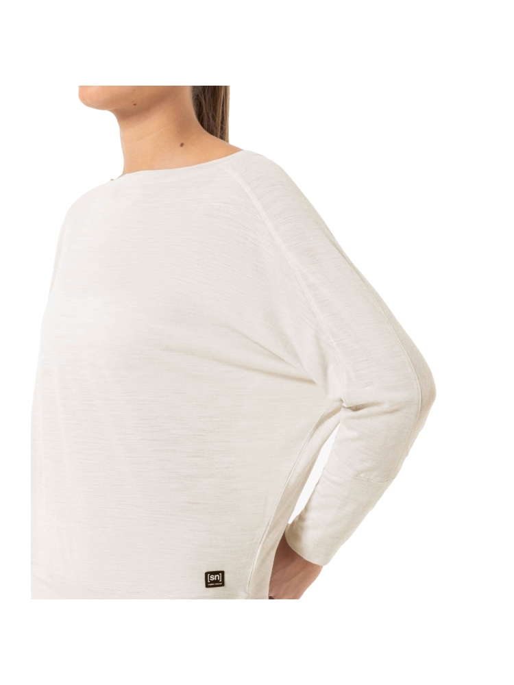 Super Natural Kula Top Women's White Stone Melange SNW006570-73D shirts en tops online bestellen bij Kathmandu Outdoor & Travel