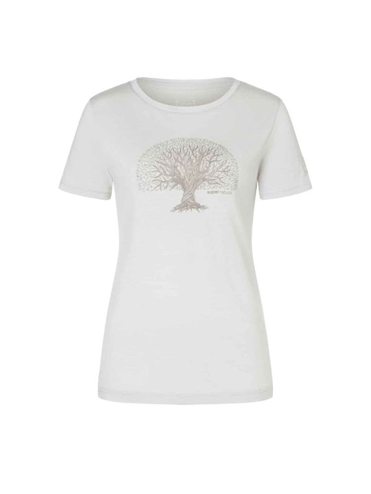 Super Natural Tree of Knowledge Bio j Tee Women's White Stone Melange/Vintage Kh SNWP03172-28F shirts en tops online bestellen bij Kathmandu Outdoor & Travel