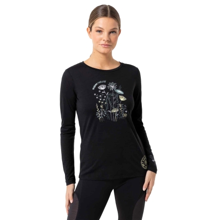 Super Natural  Hodgepodge LS Women's Jet Black/Various