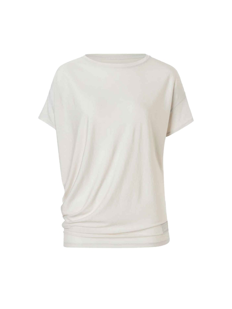 Super Natural Yoga Loose Bio J Tee Women's White Stone Melange SNW024830-73D shirts en tops online bestellen bij Kathmandu Outdoor & Travel