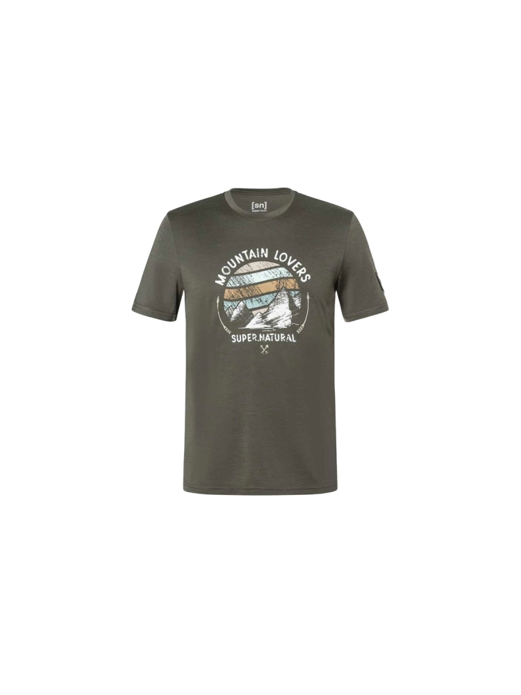Super Natural Northern Lights Bio J Tee Black Ink/Various SNMP01212-X93 shirts en tops online bestellen bij Kathmandu Outdoor & Travel
