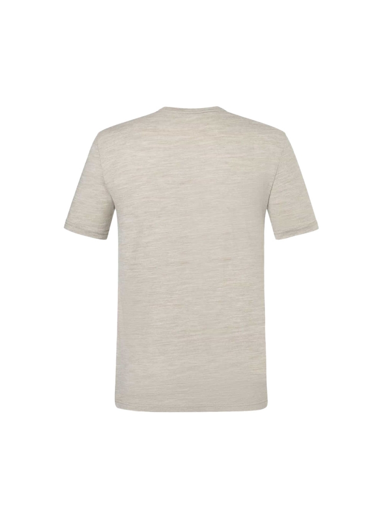 Super Natural Sailor Tee Vintage Khaki Melange/Black In SNMP01120-38F shirts en tops online bestellen bij Kathmandu Outdoor & Travel