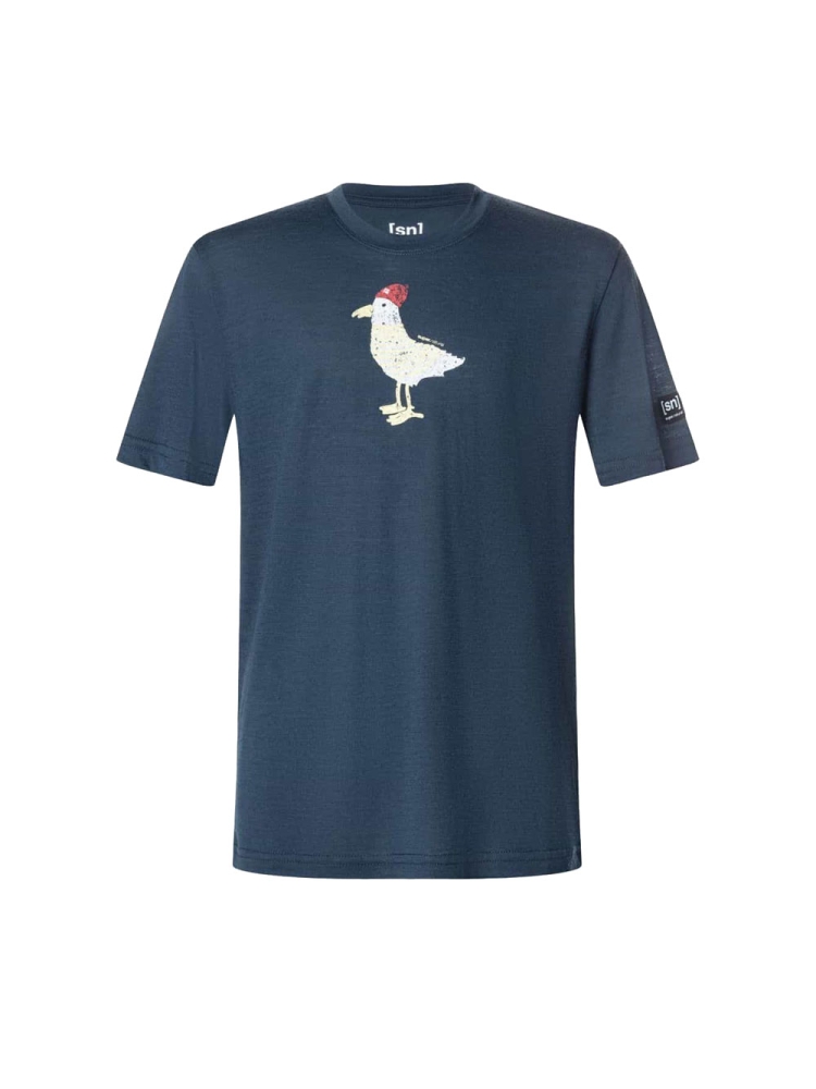 Super Natural Johnny Tee Blueberry/Various SNMP01213-W55 shirts en tops online bestellen bij Kathmandu Outdoor & Travel