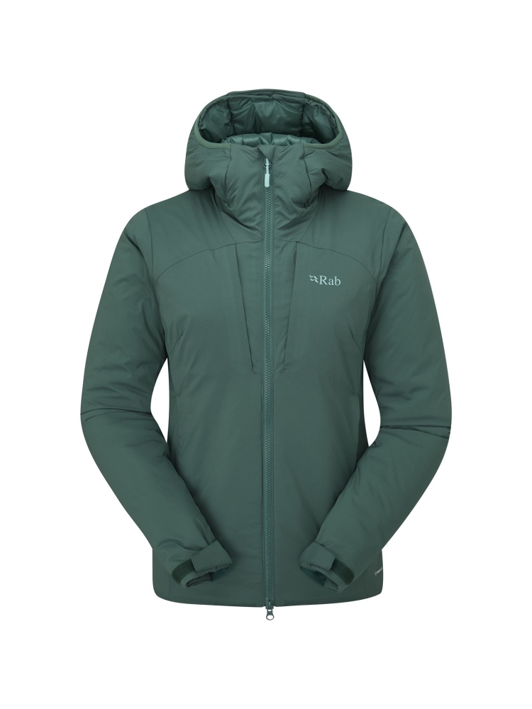 Rab Rab Xenair Alpine Jacket Women's QIP-10-GNS jassen Rab Xenair Alpine Jacket Women's Green Slate QIP-10-GNS jassen online bestellen bij Kathmandu Outdoor & Travel