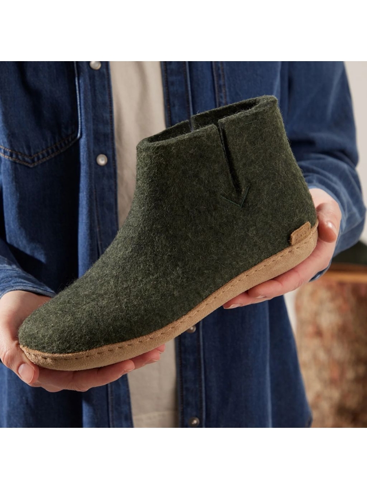 Glerups Glerups Boot Leather G-09-Forest pantoffels en huissokken Glerups Boot Leather Forest G-09-Forest pantoffels en huissokken online bestellen bij Kathmandu Outdoor & Travel