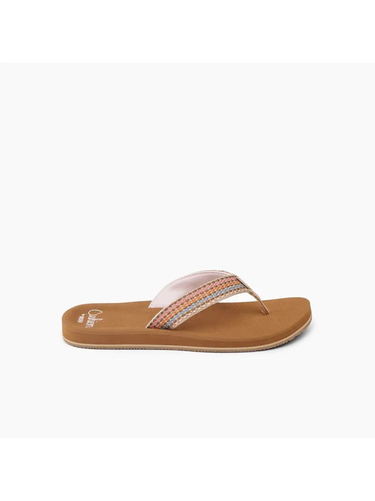 Reef Baja Elana Women's Brown/Pink CJ7336-51 slippers online bestellen bij Kathmandu Outdoor & Travel