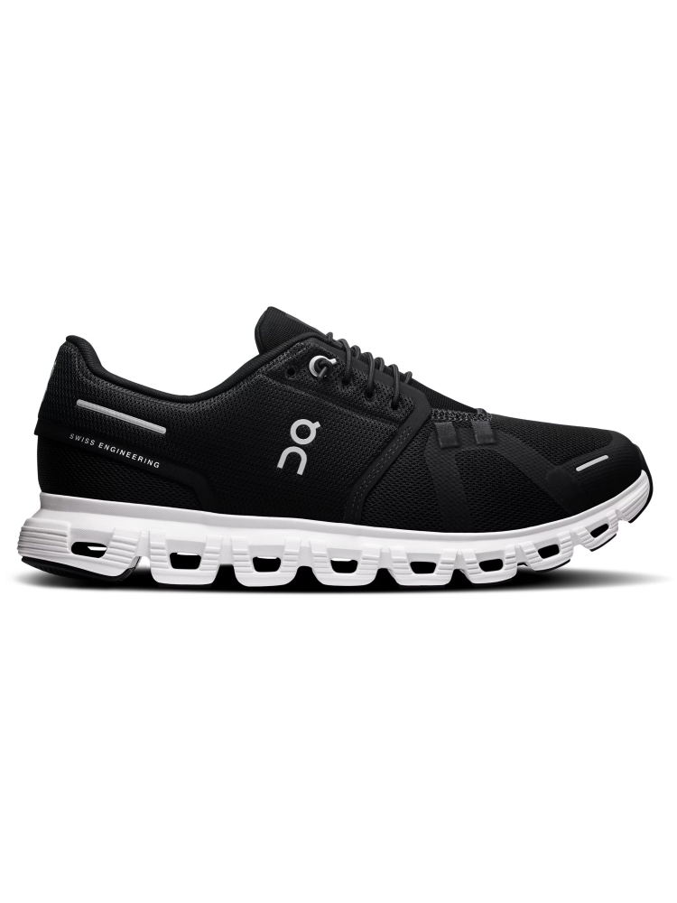 On-running Cloud 6 Women's Black | White 3WF10060299 wandelschoenen dames online bestellen bij Kathmandu Outdoor & Travel