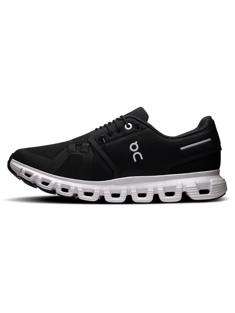 On-running Cloud 6 Women's Black | White 3WF10060299 wandelschoenen dames online bestellen bij Kathmandu Outdoor & Travel