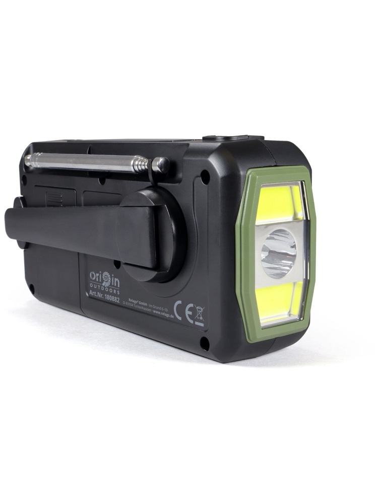 Origin Outdoor Crank Radio 'Multi' Green 180882 verlichting online bestellen bij Kathmandu Outdoor & Travel