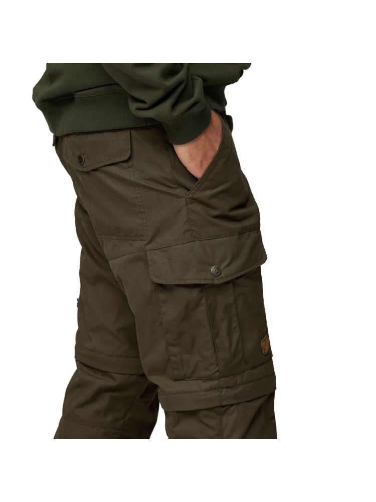 Fjällräven Karl Pro Zip-off Trousers Dark Olive F81463-633 broeken online bestellen bij Kathmandu Outdoor & Travel